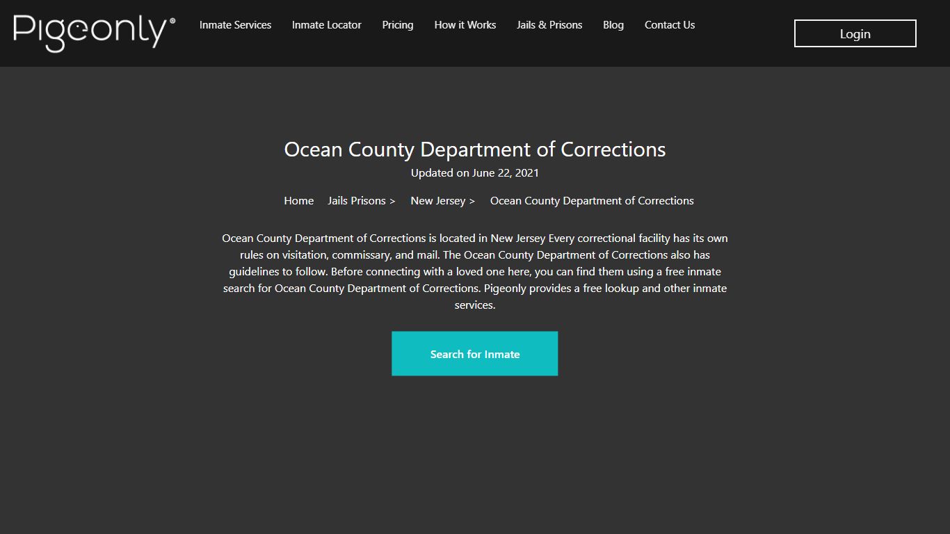 Ocean County Department of Corrections Inmate Search | New ...